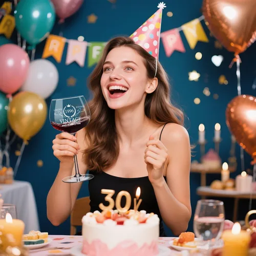 Miniatura 6 de Regalos de cumpleaños número 30 para mujer, copa de vino vintage grabada de 1996 para ella, regalos de cumpleaños de 30 años para mujeres, idea