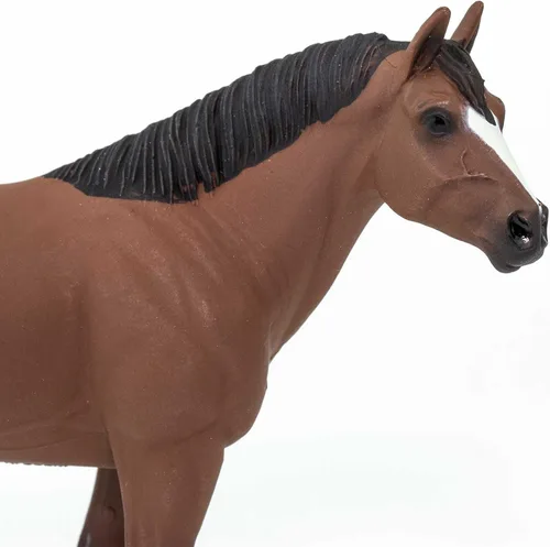 Miniatura 5 de Safari Ltd. American Quarter Horse Gelding Figurine - Figura de modelo realista de 5 pulgadas, juguete educativo para niños, niñas y niños a partir