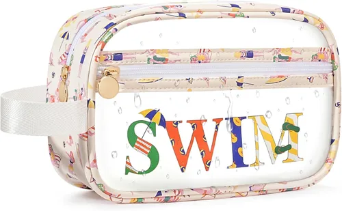 Miniatura 18 de COSHAYSOO Bolsas transparentes para aperitivos, bolsa de viaje para mujeres y niñas, lindas vacaciones de verano, playa, piscina, día del lago
