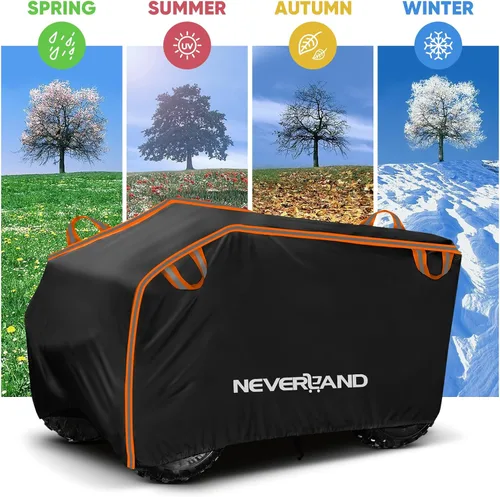 Miniatura 8 de NEVERLAND Funda impermeable para cuatrimoto de 4 ruedas con hebilla, a prueba de polvo, anti rayos UV, resistente al viento, para todo