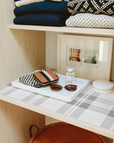 Miniatura 5 de MelunMer Revestimientos para estantes de cajones para armarios de cocina, antiadherentes, de 24 x 23.62 pies, agarre fuerte antideslizante