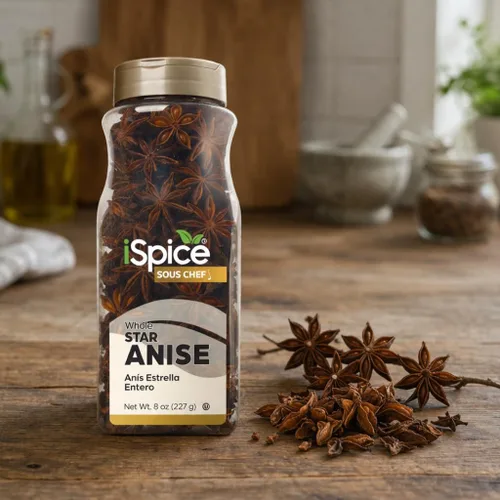 Miniatura 4 de iSpice Premium Anís estrellado multiusos Especias esenciales de cocina Anis Estrellado Estrella De Anis totalmente natural 8 oz (227 g)