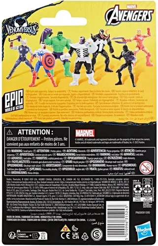 Miniatura 4 de Marvel Avengers VenomVersus Epic World of Action - Figura y accesorio de Iron Man, juguete de superhéroe de 4 pulgadas (3.9 in) para niños a partir
