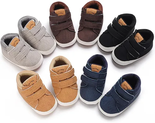 Miniatura 7 de SOFMUO Zapatos deportivos para bebés, niños y niñas, de piel sintética, antideslizantes, suela de goma suave, botines de vestir para niños pequeños