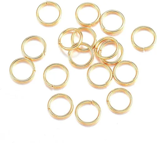 Miniatura 43 de HDSupplies 100 piezas - 4mm de argollas de acero inoxidable 304 de tono negro - Calibre 22 (espesor de 0.6mm)
