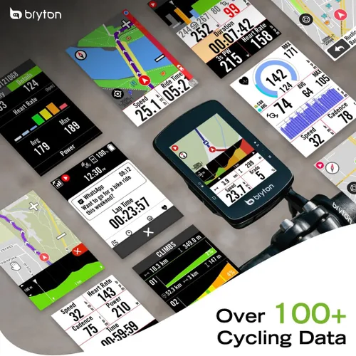 Miniatura 5 de Bryton Rider S510 - Pantalla táctil LCD a color de 2.8 pulgadas con GPS para bicicleta/ciclismo, mapa fuera de línea, compatible con radar