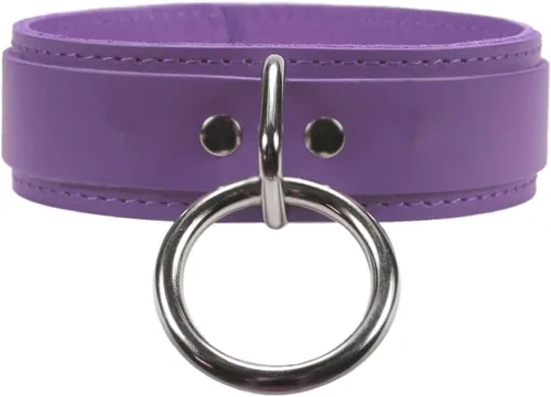 Miniatura 5 de Avery - Collar en V con junta tórica de piel de cordero Latigo hecho a mano (L, rojo)