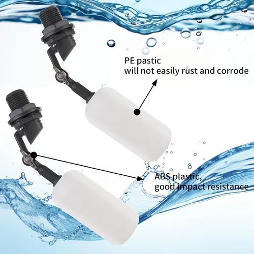 Miniatura 2 de AquaPulse - Llenador automático de agua de 1/2 pulgada - Válvula de bola flotante ajustable para estanques y canales de ganado - Control automático
