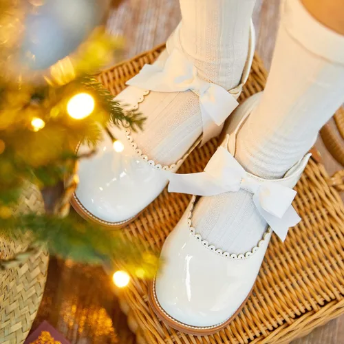 Miniatura 2 de Felix & Flora - Zapatos planos de vestir estilo Mary Jane para niña pequeña, zapatillas de ballet para niña, zapatos para fiestas y escuela