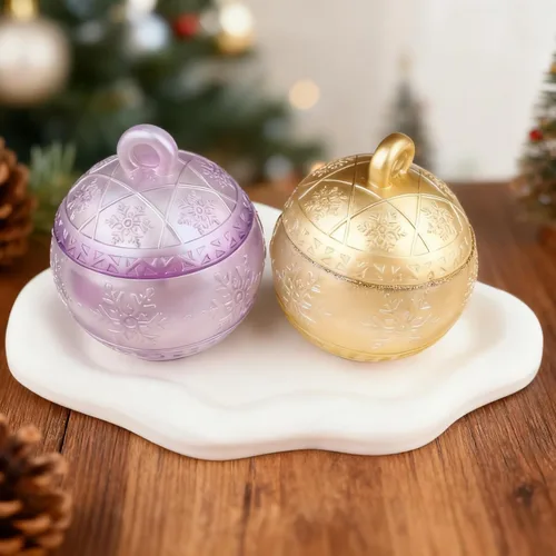 Miniatura 4 de Molde de resina de tarro de Navidad de copo de nieve de silicona, molde de tarro moldes de resina epoxi de Navidad, moldes de silicona de copo