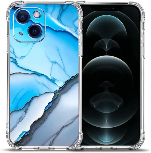Miniatura 20 de Funda para iPhone 15 Plus, hermosa protección contra caídas de flores rosas, a prueba de golpes, funda protectora de cuerpo completo resistente a