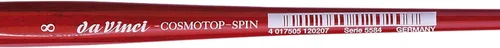 Miniatura 164 de da Vinci Watercolor Series 5580 CosmoTop Spin Pincel de Pintura, Redondo Sintético con Mango Rojo