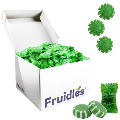 Miniatura 9 de Fruidles Caramelos duros con botón de discos de frutas, envueltos individualmente, 1 libra