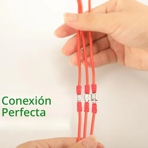 Miniatura 8 de Feggizuli 280 piezas de conectores de crimpado, kit de conectores macho y hembra de pala de 2.8 mm, 4.8 mm, 6.3 mm, 15 tipos de terminales