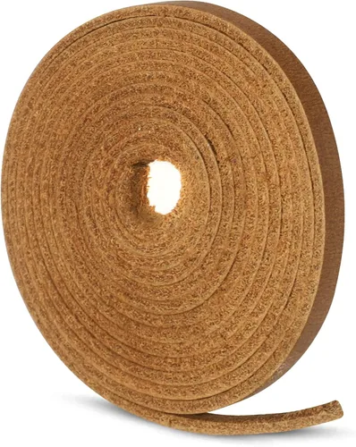 Miniatura 41 de Ringsun Tiras de cuero negro planas de 2 pulgadas de ancho para manualidades, tiras de cuero de grano completo, cordón de cuero para manualidades