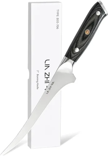 Miniatura 8 de Cuchillo de trinchar - Cuchillo de pechuga premium de 12 pulgadas para cortar carne ahumada, barbacoa y pavo asado - Acero alemán afilado