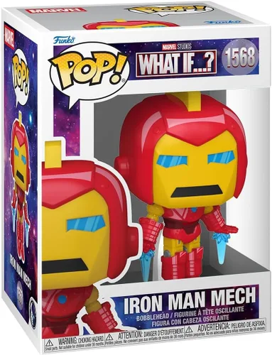 Funko Pop! Marvel: What If - Iron Man Mech - Figura de vinilo coleccionable - Idea de regalo - Producto oficial - Juguetes para niños y adultos -