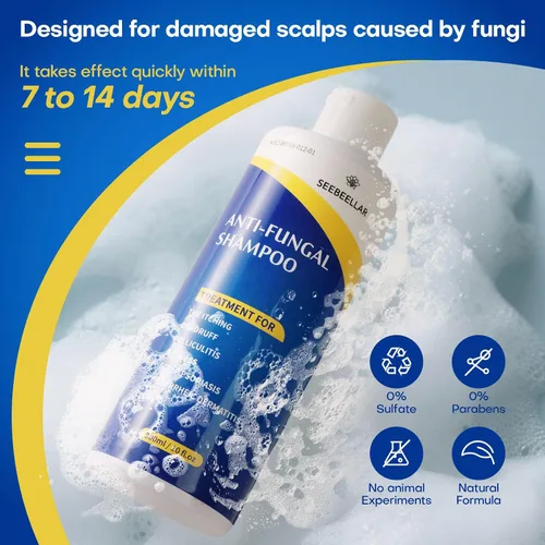 Miniatura 6 de Champú de psoriasis Dermatitis seborreica Antifúngico anticaspa Champú foliculitis copos Tratamiento del cuero cabelludo para hombres y mujeres