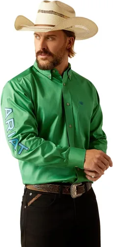 Miniatura 8 de Ariat Camisa de sarga con logotipo del equipo para hombre