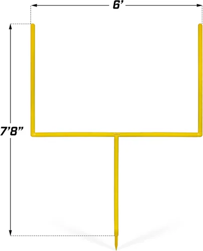 Miniatura 5 de GoSports Poste de Portería de Fútbol Americano - Juego de Fútbol Americano para Patio Trasero de 6 u 8 Pies