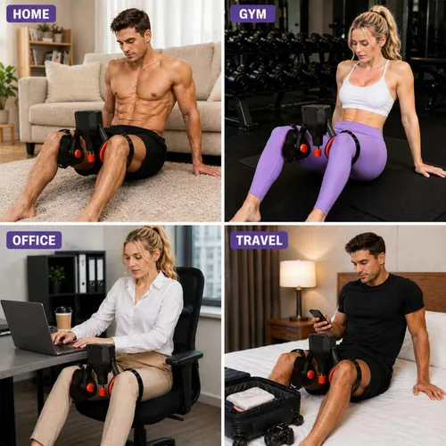 Miniatura 8 de Entrenador de muslos ajustable Kegel Master Trainer con bandas de resistencia, entrenador de suelo pélvico, muslo y cadera para hombres y mujeres