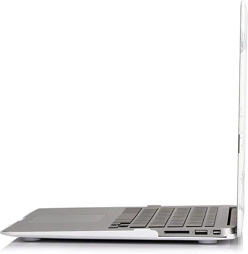 Miniatura 6 de Funda rígida con superficie suave Ruban 2 en 1 y cubierta para teclado para Macbook Air de 13.3 pulgadas Modelos: A1369 / A1466, Negro