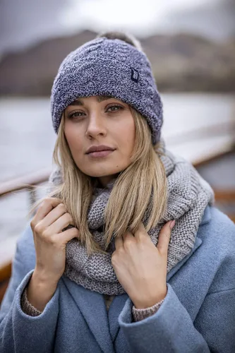 Miniatura 6 de Gorros térmicos de punto grueso para mujer con pompones