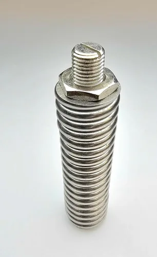 Miniatura 2 de PTS32-SS - Muelle de antena de radio CB de acero inoxidable de servicio medio, para antenas de hasta 4 pies, 3/8 pulgadas - 24 rosca base, acero