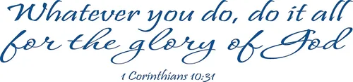 Miniatura 13 de 1 Corinthians 10:31 - Arte de pared Whatever You Do, Do It All for The Glory of God inspirador con cita bíblica