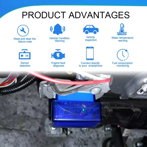 Miniatura 5 de ELM327 OBDII - Escáner de diagnóstico automático para automóvil, herramienta de diagnóstico OBD2, herramienta de escaneo Bluetooth automotriz