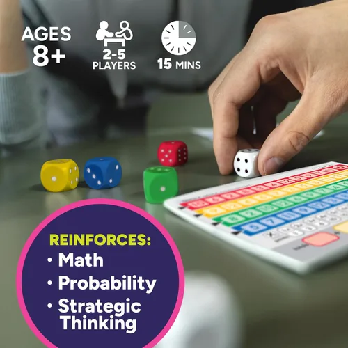 Miniatura 5 de Gamewright Qwixx Mixx - Juego de mesa genuino, tarjetas de puntuación de repuesto para mejorar el juego Qwixx - Un juego de dados rápido