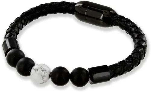 Brazalete de gemas semipreciosas para curar los chacras para hombres y mujeres cristal contra la ansiedad piedra natural para aliviar el estrés,