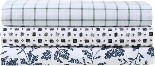 Miniatura 115 de Eddie Bauer - Juego de ropa de cama de percal de algodón, decoración fresca y elegante para el hogar, sábanas de tamaño King