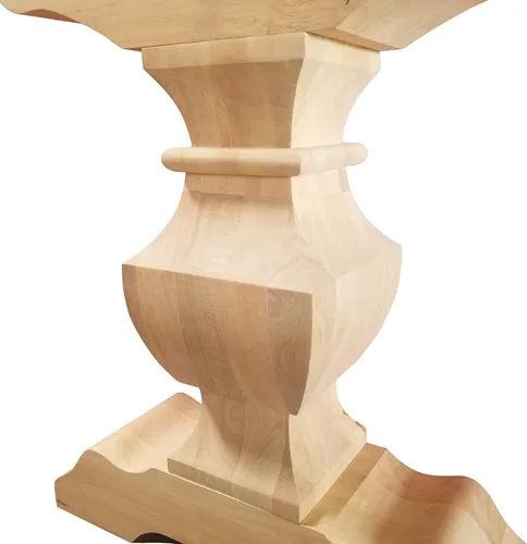 Miniatura 4 de DESIGN 59 Base de mesa de caballete - Pedestal de madera dura individual (P02)