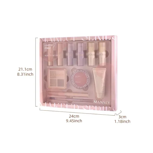 Miniatura 2 de Kit completo de maquillaje todo en uno, juego de regalo de maquillaje profesional de 11 piezas para mujeres y niñas, incluye brillo de labios