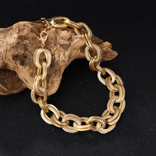 Miniatura 5 de MJartoria Collar de oro en capas para mujer, chapado en oro de 14 quilates, collar de cadena delicada, cadena de serpiente, cadena de clip