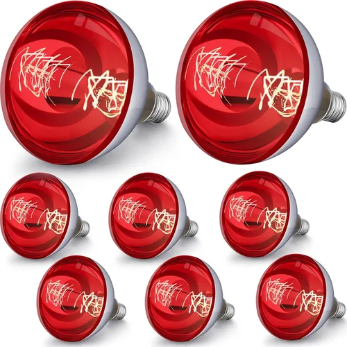 Miniatura 7 de VIHOSE Paquete de 4 lámparas de calor de 125 W, 120 V, R40, bombillas incandescentes de vidrio, bombillas de calefacción incandescentes para re
