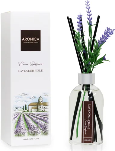 Miniatura 16 de Aronica Difusor de Aroma de Canela para Cocina, Decoraciones de Oficina, Aroma de Vainilla y Canela, Difusor de Varillas de Flores, Aroma en Canela