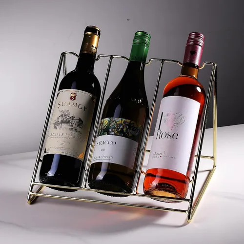 Miniatura 9 de Estante de exhibición de botellas de vino, estante de almacenamiento de vino, estante de exhibición de botellas de licor, estante de vino pequeño