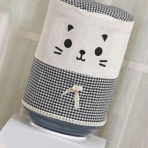 Miniatura 6 de Cubierta de barril para dispensador de agua, cubierta de cubo de tela a prueba de polvo, cubierta de Carboy, cubierta de tela con patrón de gato