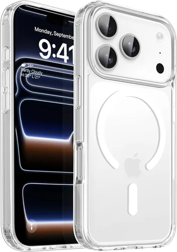 Miniatura 35 de CACOE Funda magnética para iPhone 12 y iPhone 12 Pro de 6.1 pulgadas - Compatible con MagSafe y soporte magnético para teléfono en el automóvil,