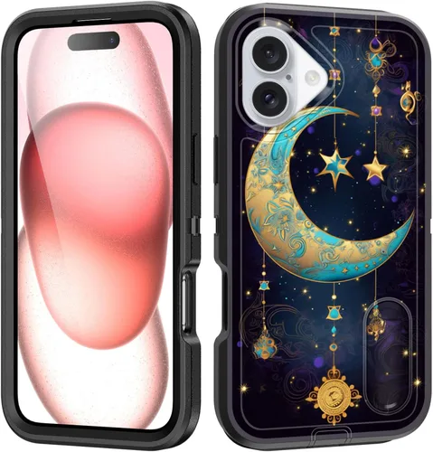 Miniatura 37 de Funda para iPhone Air con soporte integrado, a prueba de golpes, polvo y caídas, 3 capas, grado militar, funda protectora para iPhone Air de 6.5
