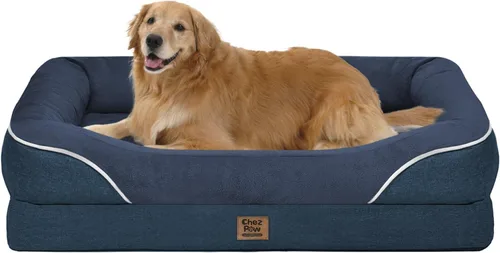 Miniatura 22 de Cama ortopédica grande lavable para perros, sofá XL para perros, cama de cuatro lados para perros, impermeable, antideslizante, para perros de gran