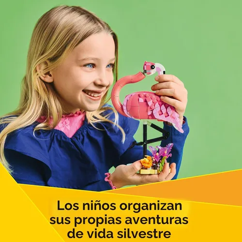 Miniatura 4 de LEGO Creator 3 en 1 Animales Salvajes: Juguete de Construcción de Animales de Flamenco Rosa - Juego con 3 Opciones de Construcción, Flamenco Rosa