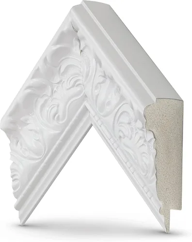Miniatura 5 de Tuscan - Marco de TV blanco brillante de 32 pulgadas, compatible solo con televisores Samsung The Frame