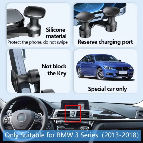 Miniatura 5 de Soporte de teléfono de coche para BMW Serie 3 2013-2018, BMW Serie 4 2014-2020 430i 440i F30 F32 Accesorios de automóvil, decoración