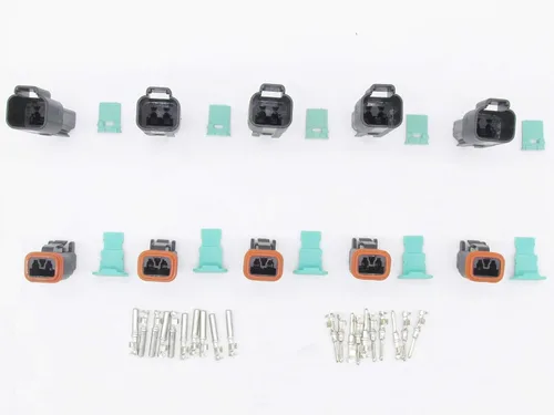 Miniatura 4 de 5 Sets 2Pin DT Conector kit impermeable sellado enchufe eléctrico carcasa Cable Dt Conector 22-16AWG DT04-2P DT06-2S (negro)