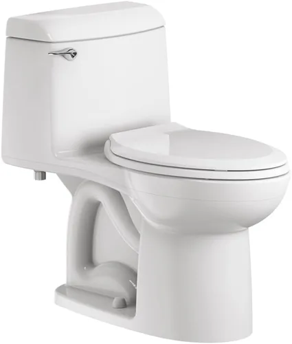 Miniatura 9 de American Standard 2004314.020 Champion - Inodoro de una pieza con asiento de inodoro, parte delantera alargada, altura estándar, blanco, 1.6 gpf