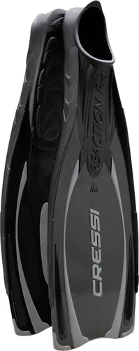 Cressi Aletas de buceo y snorkel para adultos, potentes aletas de bolsillo para pies completos, Reaction Pro: fabricadas en Italia Negro [D]