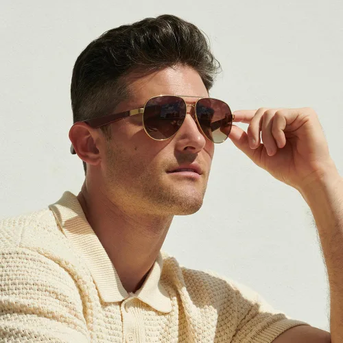 Miniatura 6 de Lucyd Gafas de sol UV Bluetooth para hombre con micrófono con cancelación de ruido, compatibles con asistente de voz Siri y Alexa, conducción